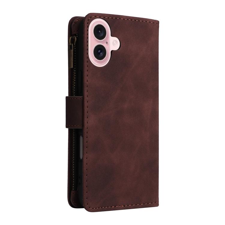 For iPhone 17 Multifunctional Multi-Card Wallet Phone Leather Case