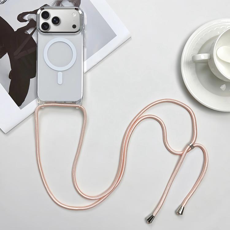 For iPhone 17 Pro Max MagSafe Magnetic PC + TPU Phone Case with Lanyard