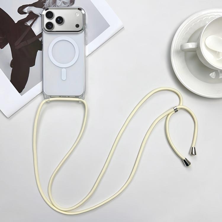 For iPhone 17 Pro Max MagSafe Magnetic PC + TPU Phone Case with Lanyard