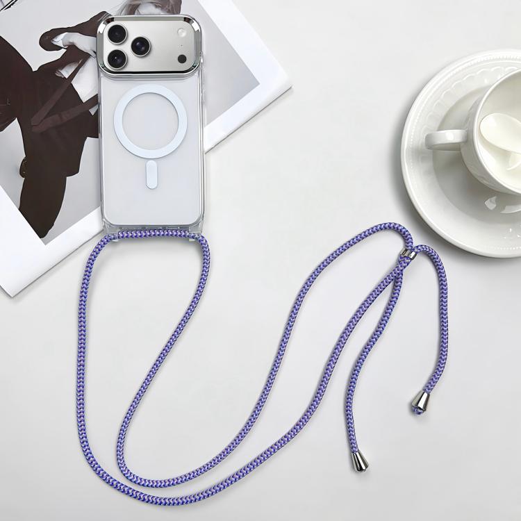 For iPhone 17 Pro Max MagSafe Magnetic PC + TPU Phone Case with Lanyard