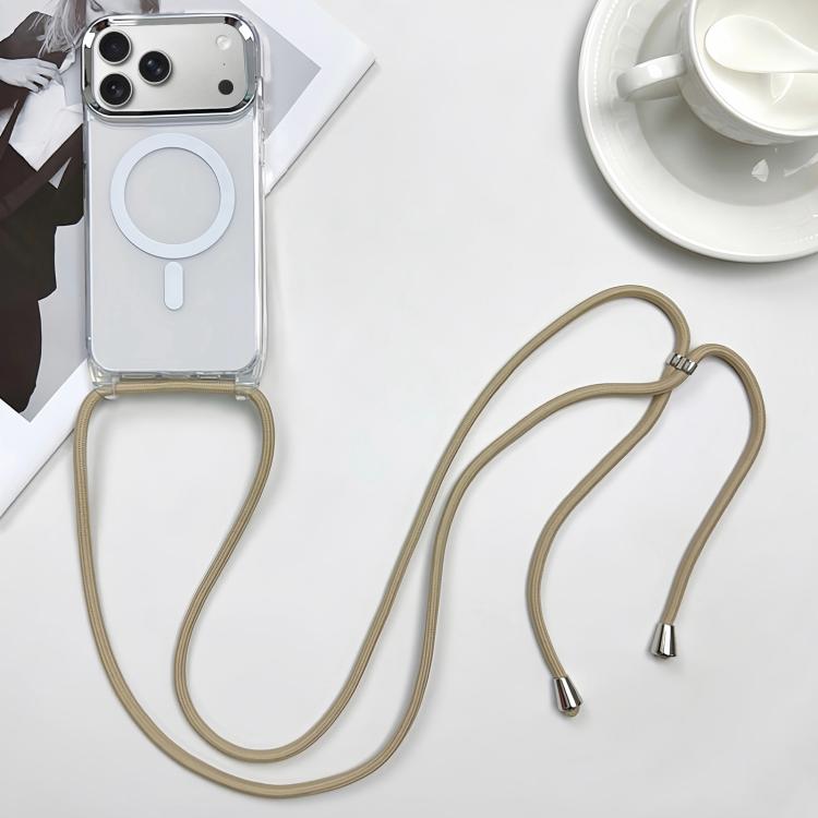 For iPhone 17 Pro MagSafe Magnetic PC + TPU Phone Case with Lanyard