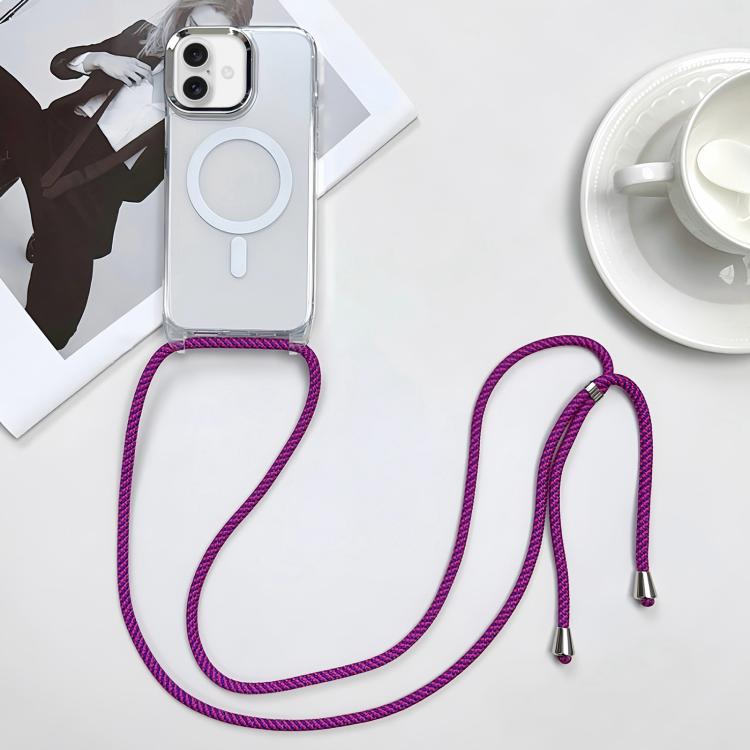 For iPhone 17 MagSafe Magnetic PC + TPU Phone Case with Lanyard