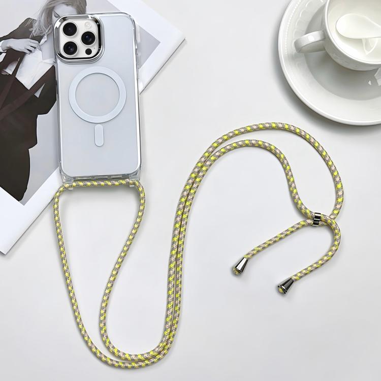 For iPhone 16 Pro MagSafe Magnetic PC + TPU Phone Case with Lanyard