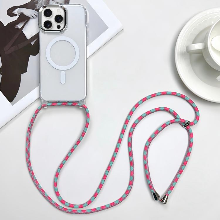 For iPhone 16 Pro MagSafe Magnetic PC + TPU Phone Case with Lanyard