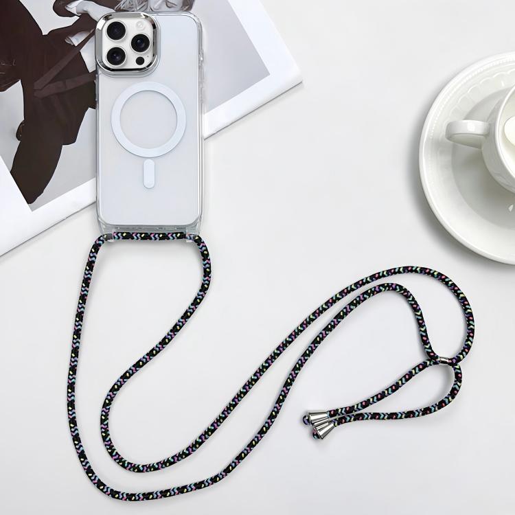 For iPhone 16 Pro MagSafe Magnetic PC + TPU Phone Case with Lanyard