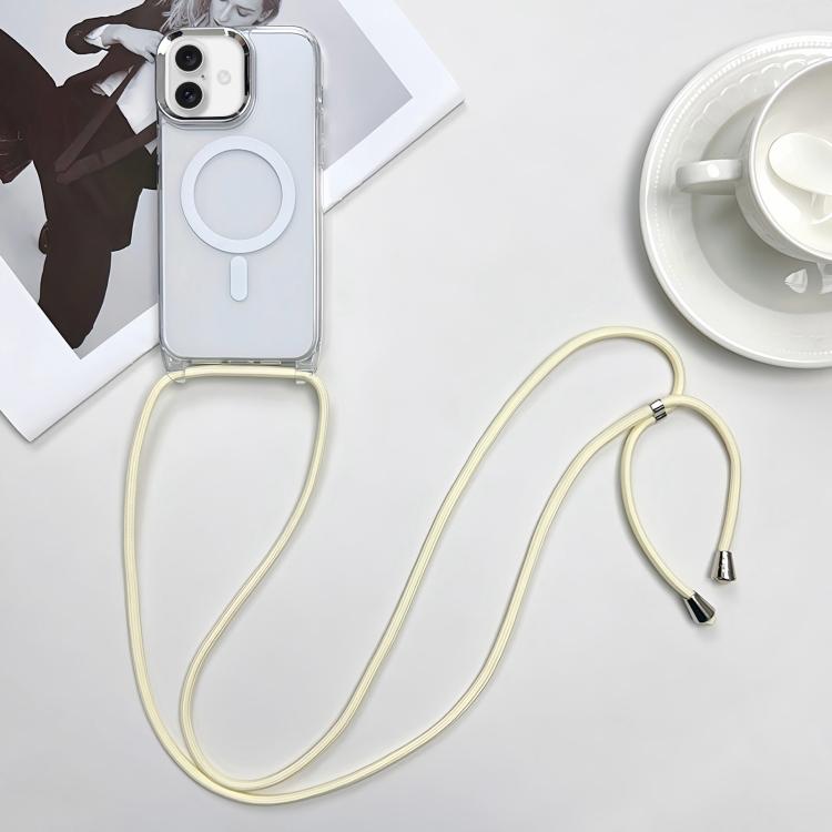 For iPhone 16 MagSafe Magnetic PC + TPU Phone Case with Lanyard