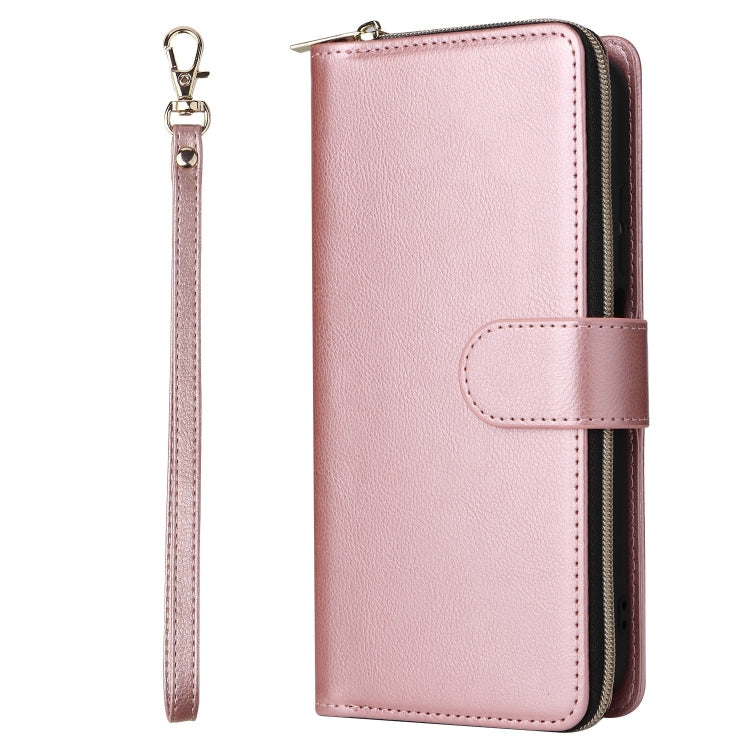 For Redmi Note 11 Pro Global 9-Card Slots Zipper Wallet Bag Leather Phone Case