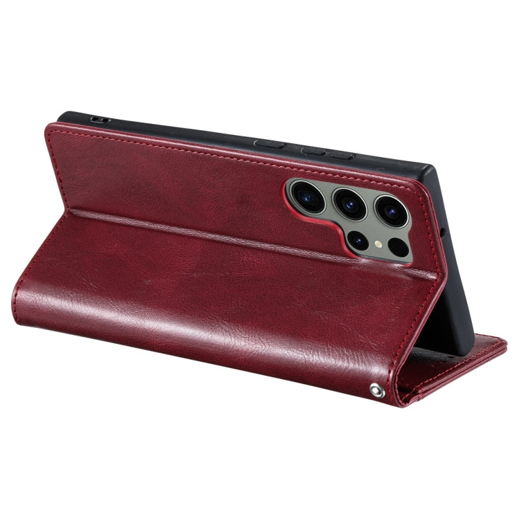 For Samsung Galaxy S24 Ultra 5G Simple 6-Card Wallet Leather Phone Case