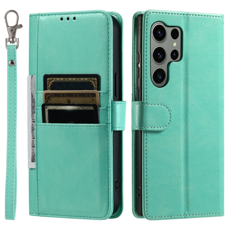 For Samsung Galaxy S24 Ultra 5G Simple 6-Card Wallet Leather Phone Case