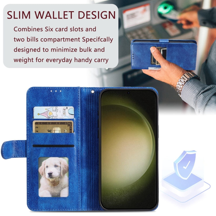 For Samsung Galaxy S24+ 5G Simple 6-Card Wallet Leather Phone Case