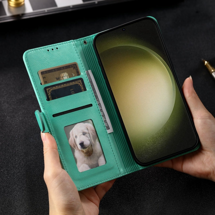 For Samsung Galaxy S24+ 5G Simple 6-Card Wallet Leather Phone Case