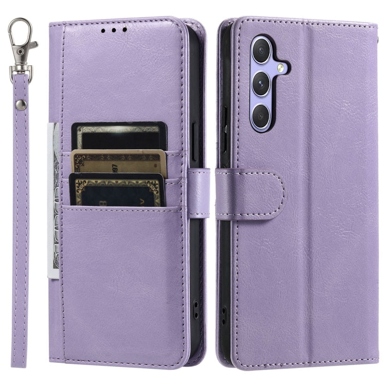 For Samsung Galaxy S24+ 5G Simple 6-Card Wallet Leather Phone Case