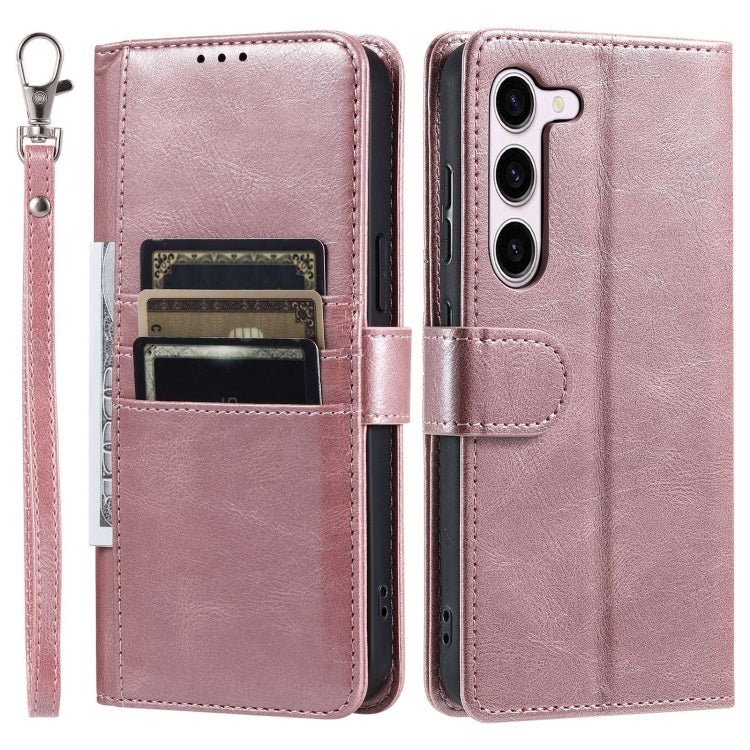 For Samsung Galaxy S23 5G Simple 6-Card Wallet Leather Phone Case