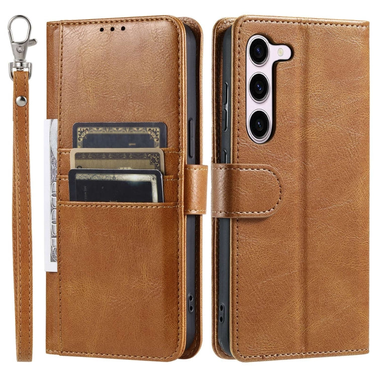 For Samsung Galaxy S23 5G Simple 6-Card Wallet Leather Phone Case