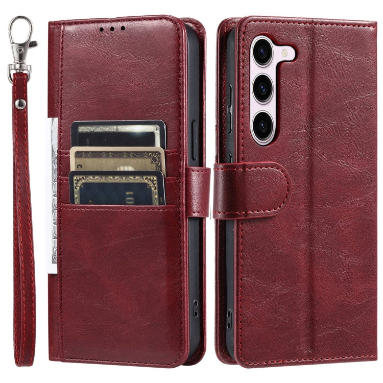 For Samsung Galaxy S23 5G Simple 6-Card Wallet Leather Phone Case