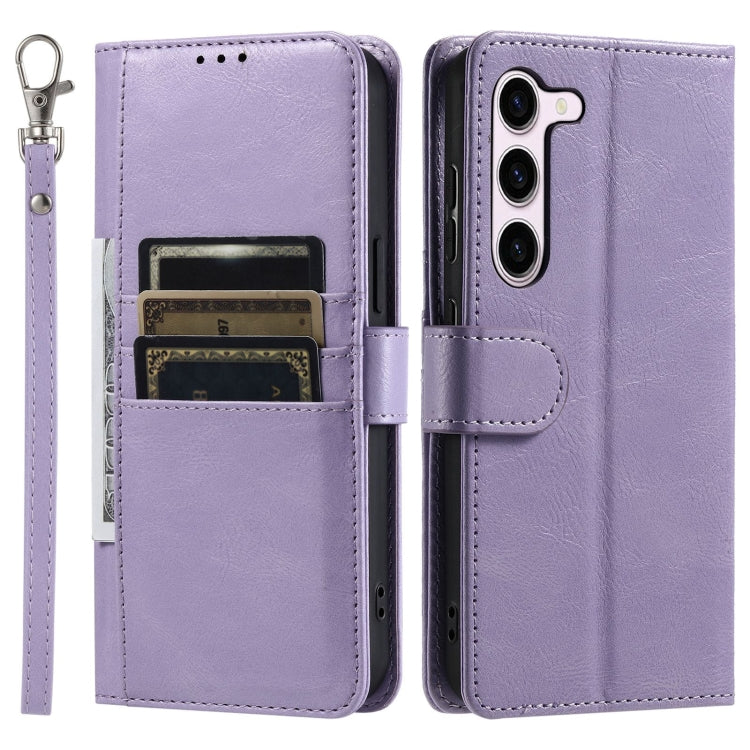For Samsung Galaxy S23 5G Simple 6-Card Wallet Leather Phone Case