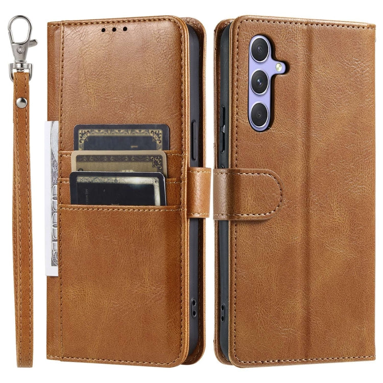 For Samsung Galaxy S23 FE 5G Simple 6-Card Wallet Leather Phone Case
