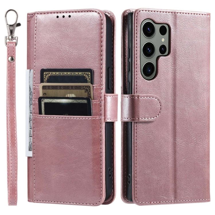 For Samsung Galaxy S23 Ultra 5G Simple 6-Card Wallet Leather Phone Case