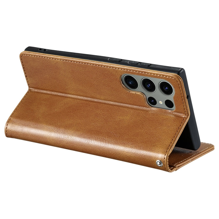 For Samsung Galaxy S23 Ultra 5G Simple 6-Card Wallet Leather Phone Case