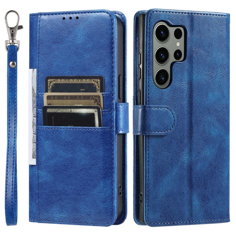 For Samsung Galaxy S23 Ultra 5G Simple 6-Card Wallet Leather Phone Case