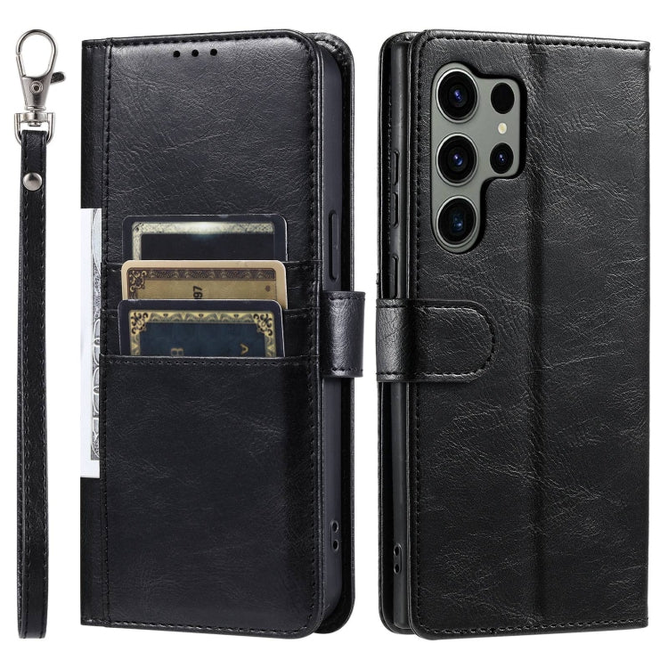 For Samsung Galaxy S23 Ultra 5G Simple 6-Card Wallet Leather Phone Case