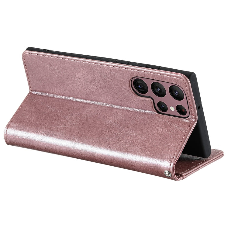 For Samsung Galaxy S22 Ultra 5G Simple 6-Card Wallet Leather Phone Case