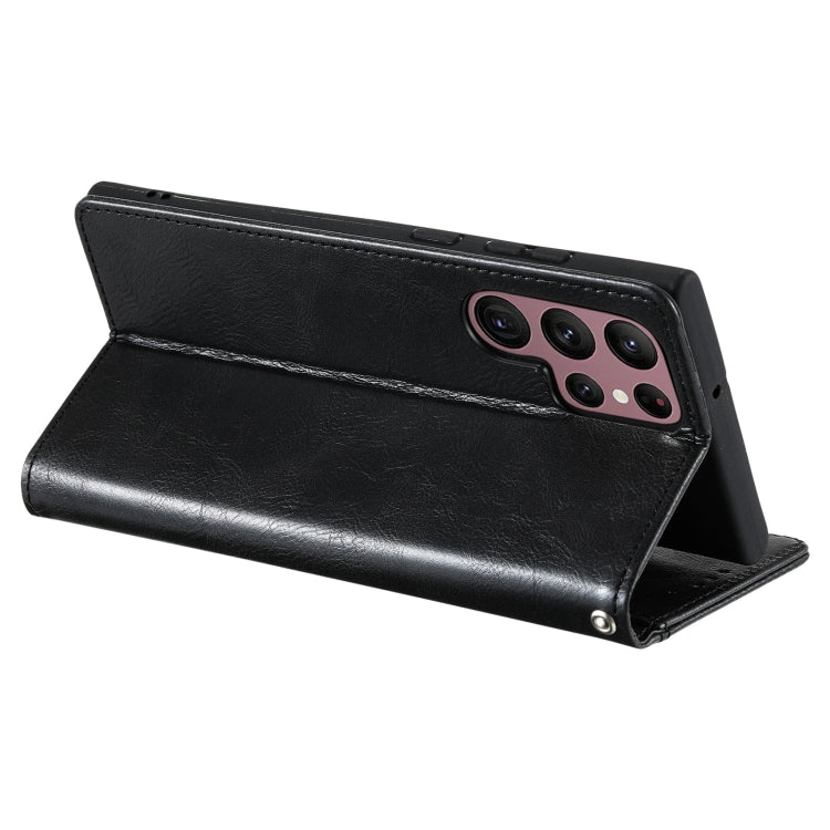 For Samsung Galaxy S22 Ultra 5G Simple 6-Card Wallet Leather Phone Case