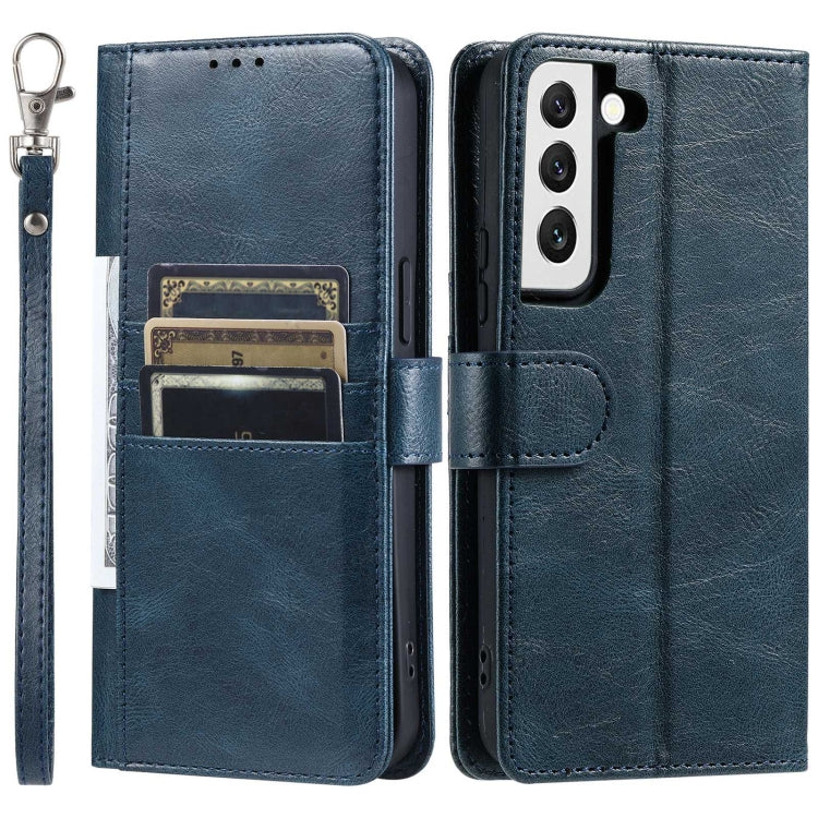 For Samsung Galaxy S22 5G Simple 6-Card Wallet Leather Phone Case