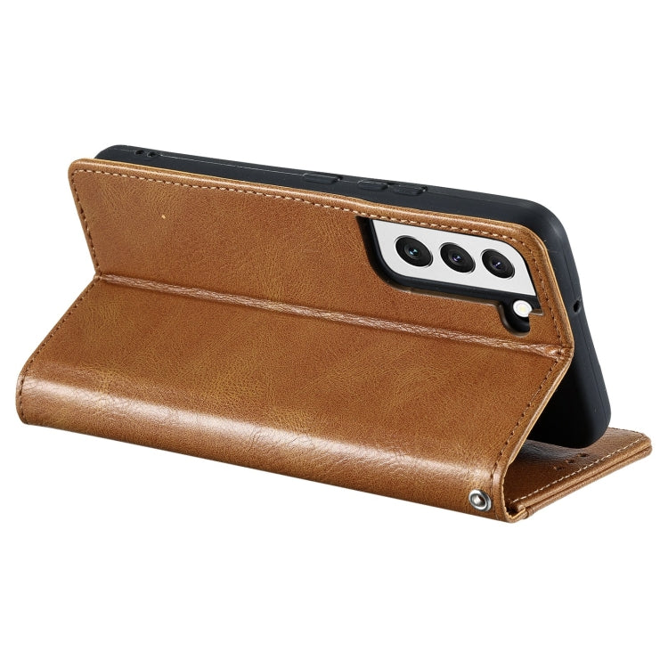 For Samsung Galaxy S22 5G Simple 6-Card Wallet Leather Phone Case