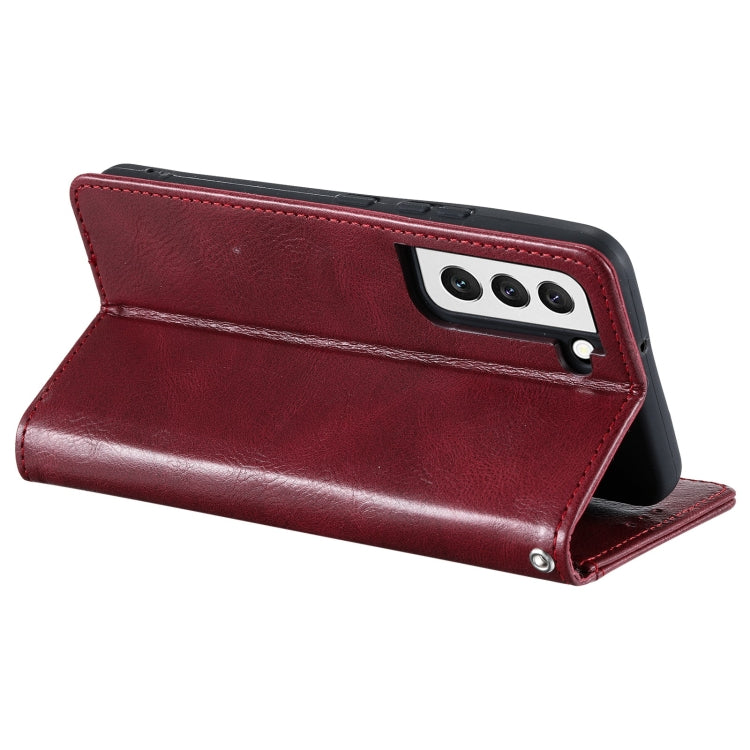 For Samsung Galaxy S22 5G Simple 6-Card Wallet Leather Phone Case