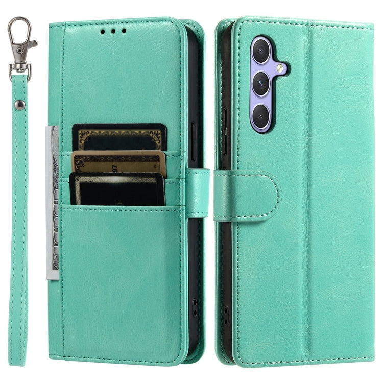 For Samsung Galaxy A05s Simple 6-Card Wallet Leather Phone Case