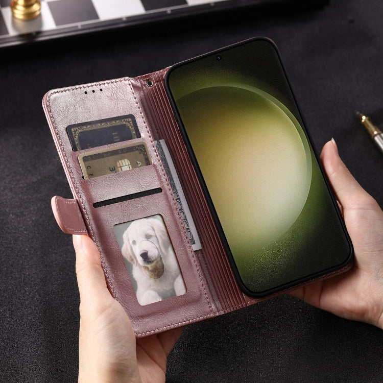 For Samsung Galaxy A15 Simple 6-Card Wallet Leather Phone Case
