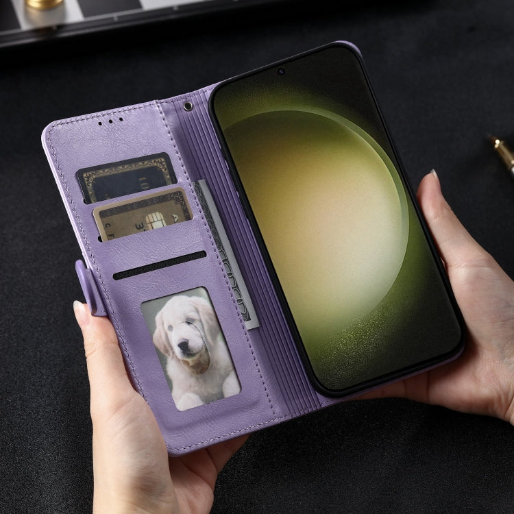 For Samsung Galaxy A15 Simple 6-Card Wallet Leather Phone Case