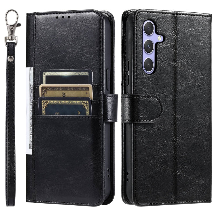 For Samsung Galaxy A15 Simple 6-Card Wallet Leather Phone Case