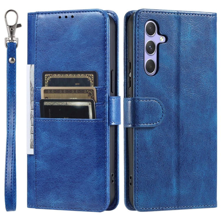For Samsung Galaxy A54 5G Simple 6-Card Wallet Leather Phone Case