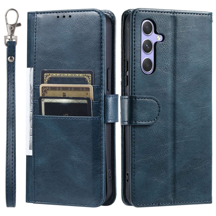 For Samsung Galaxy A55 5G Simple 6-Card Wallet Leather Phone Case