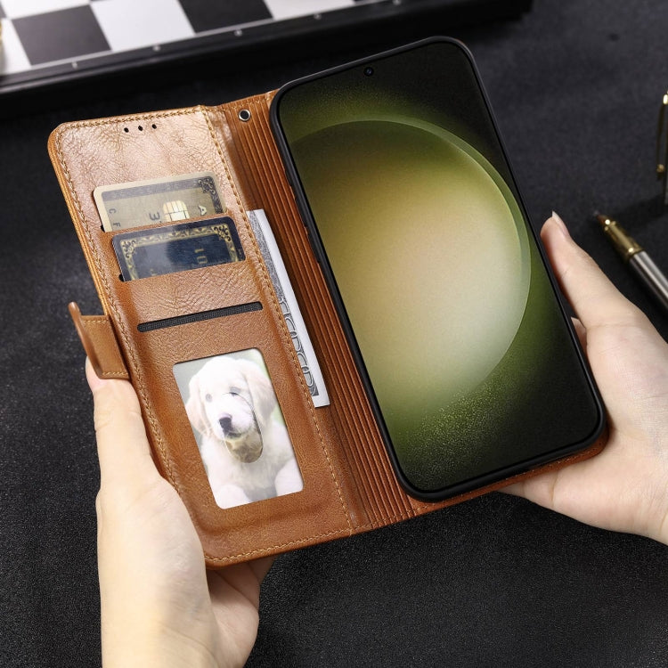 For Samsung Galaxy A55 5G Simple 6-Card Wallet Leather Phone Case