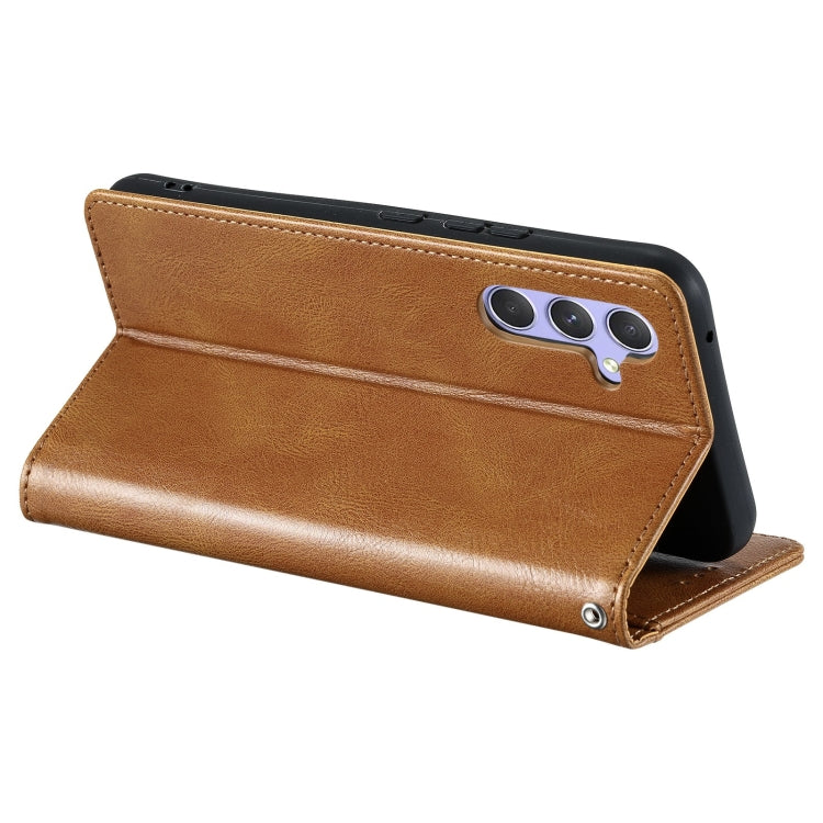 For Samsung Galaxy A55 5G Simple 6-Card Wallet Leather Phone Case