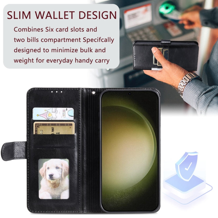 For Samsung Galaxy A55 5G Simple 6-Card Wallet Leather Phone Case