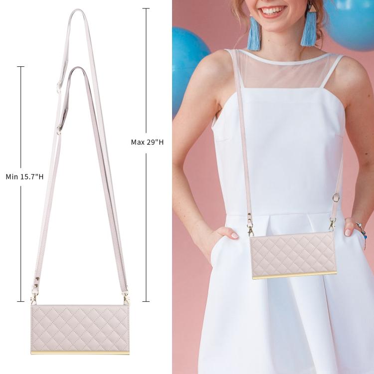 For Samsung Galaxy S24 FE 5G Crossbody Rhombic Sucker Leather Phone Case