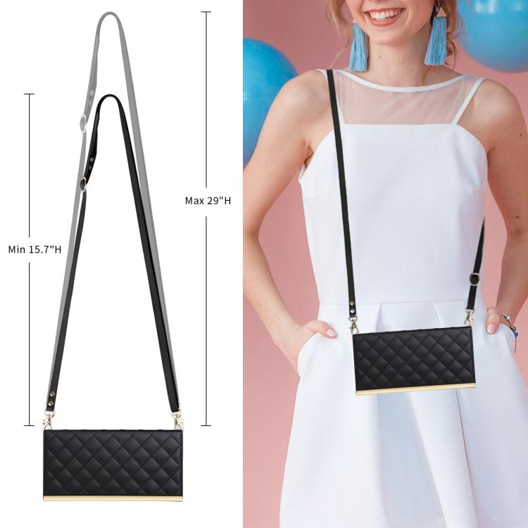 For Samsung Galaxy S24 FE 5G Crossbody Rhombic Sucker Leather Phone Case