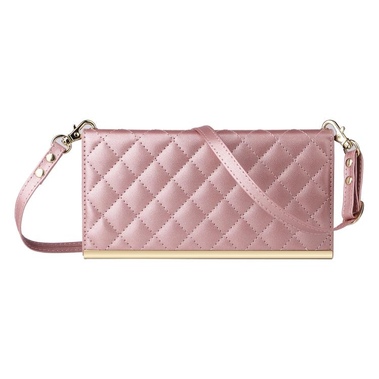 For Samsung Galaxy S26 Ultra 5G Crossbody Rhombic Sucker Leather Phone Case