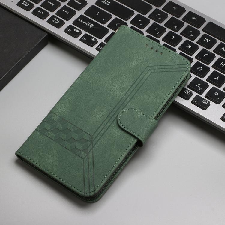 For ZTE Voyage 40 Cubic Skin Feel Flip Leather Phone Case