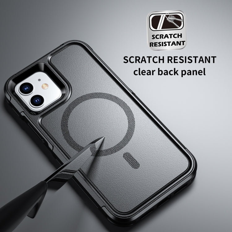 For iPhone 12 / 12 Pro RedPepper Armor Magsafe PC Hybrid TPU Phone Case - Black