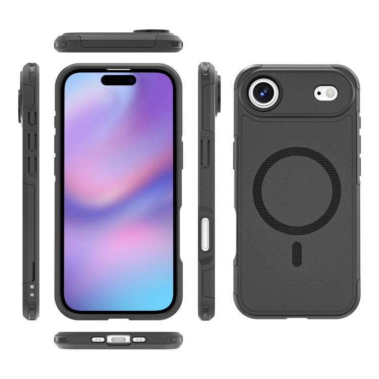 For iPhone Air RedPepper Armor Magsafe PC Hybrid TPU Phone Case - Black