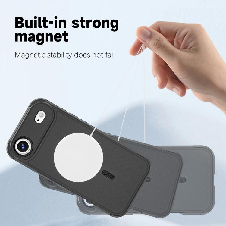 For iPhone Air RedPepper Armor Magsafe PC Hybrid TPU Phone Case - Black