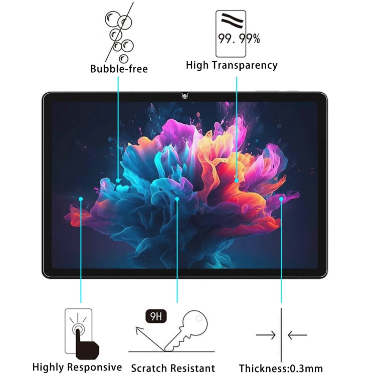 For MARVUE Pad M25 10.1 25pcs 9H 0.3mm Explosion-proof Tempered Glass Film