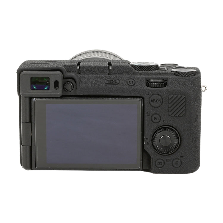 For Sony ILCE-7CM2 / A7C II / A7CR Litchi Texture Soft Silicone Protective Case