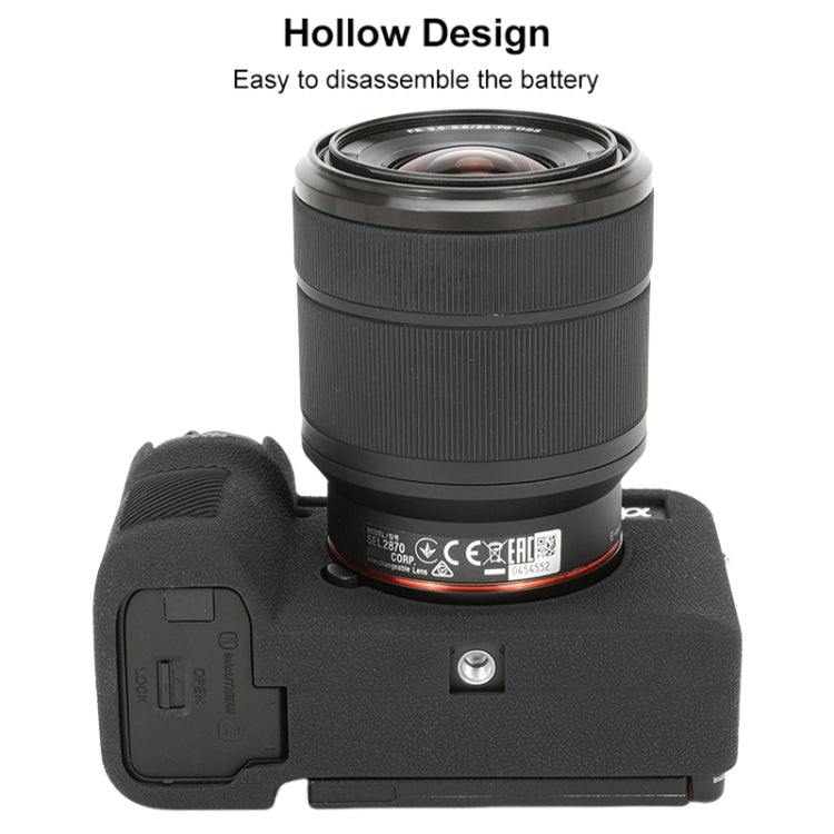 For Sony ILCE-7CM2 / A7C II / A7CR Litchi Texture Soft Silicone Protective Case