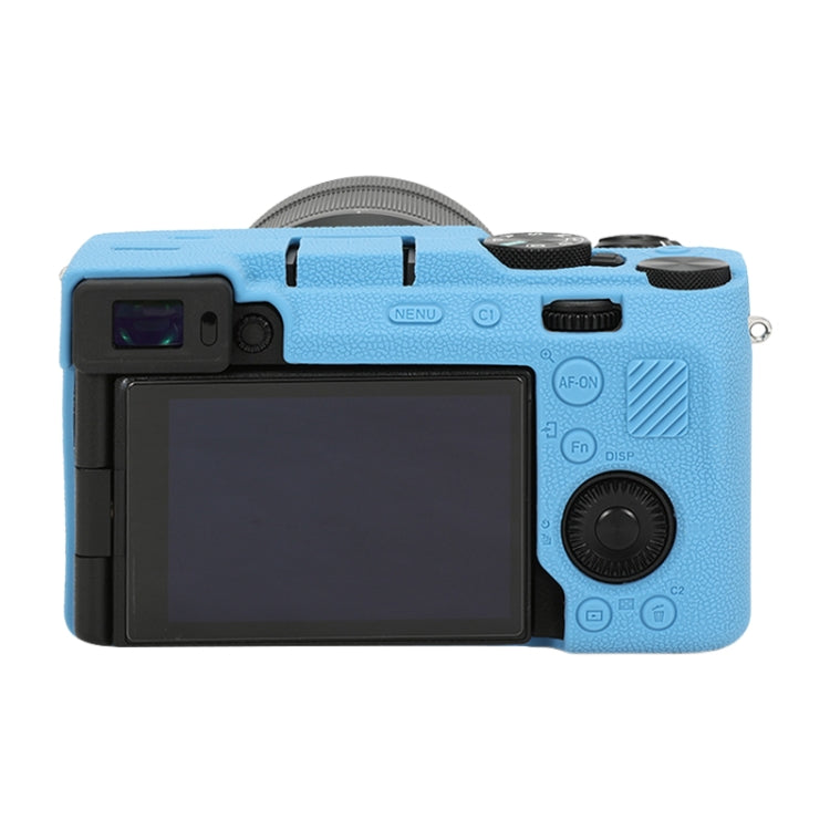 For Sony ILCE-7CM2 / A7C II / A7CR Litchi Texture Soft Silicone Protective Case